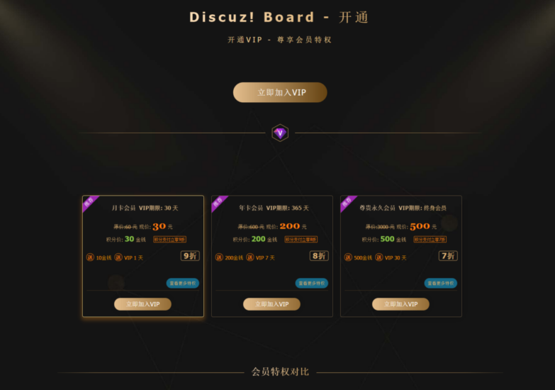 Discuz用户充值积分支付插件 开通会员组积分充值免签支付_麦田吧