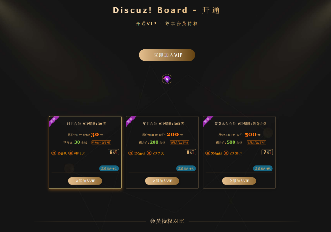 Discuz用户充值积分支付插件 开通会员组积分充值免签支付_麦田吧