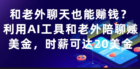 和老外聊天也能挣钱?利用AI工具和老外聊天挣美金 时薪可达20刀_麦田吧