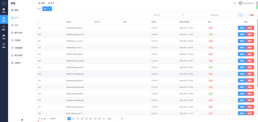 免费PHP在线客服管理系统源码-2